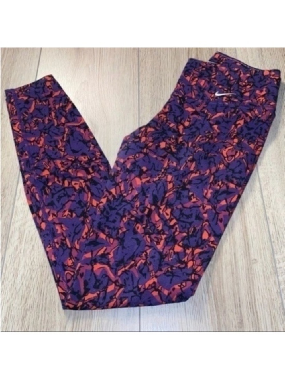 Nike purple orange leggings tights